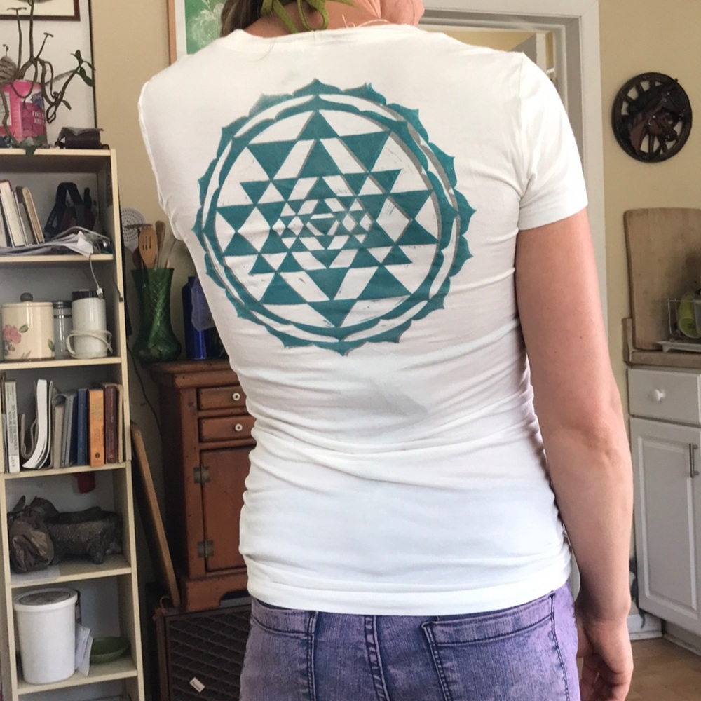 Sri Yantra handprinted T-shirt